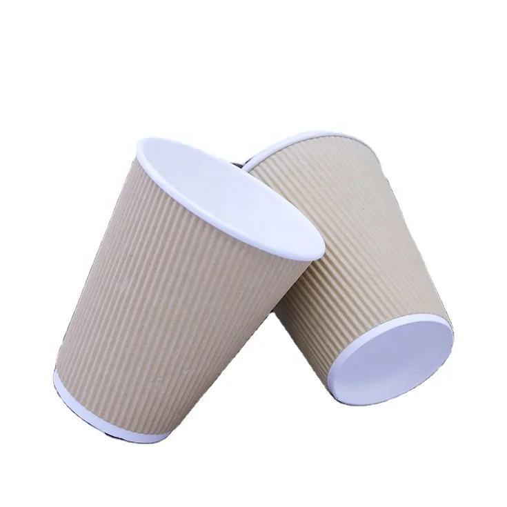Heat insulated Hollow paper cup_Corrugated double wall heat insulated foam paper cup_Paper cup china manufacturer