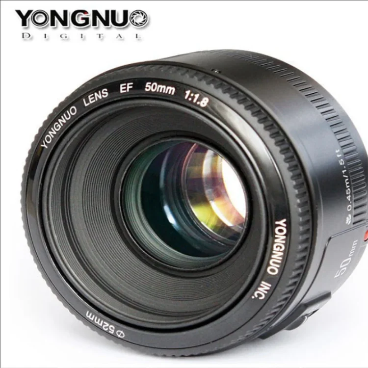  Объектив YONGNUO YN50 мм 50 F1.8 объектив камеры Canon для Nikon