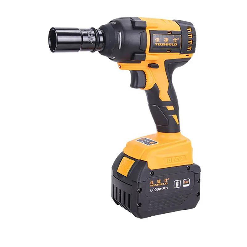 J10-21/6.0  Wholesale Techno Impact Wrench With Battery 6A Cordless Impact Wrench Brushless Tools Set 330Nm Torque Power Wrench