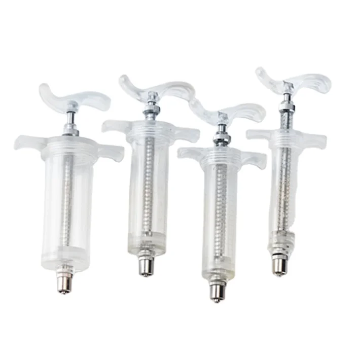 10ML,20ml,30ml,50ml Transparent TPX Material Plastic Steel Syringe for Veterinary Injection