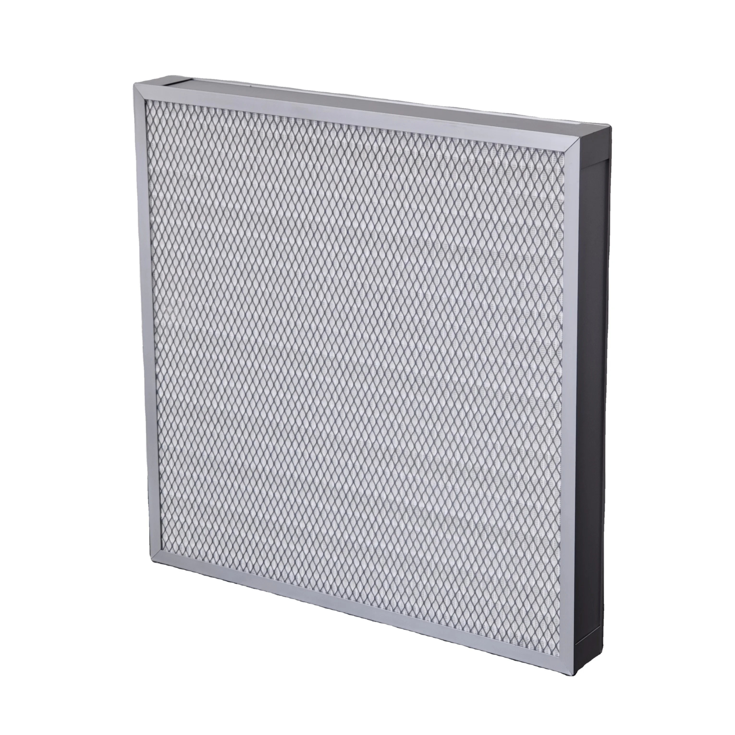 Ultra-Thin Mini Pleat HEPA Filter Separator High-Temperature Aluminum Frame Painting Room Manufacturing Industrial Plants