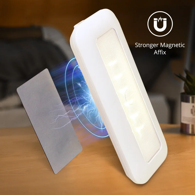 KSWING Rechargeable push light  Bed Lamp LED under Cabinet Night light for closet Kitchen with magnet
