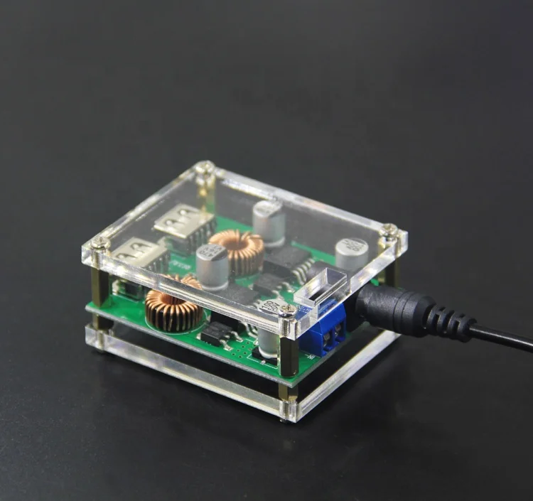 DC Fast Charging DC-DC Step Down Module 8-36V to 5V 9V 12V 25W Car Power Buck Converter 2-Channel 2 Port USB Voltage Regulator