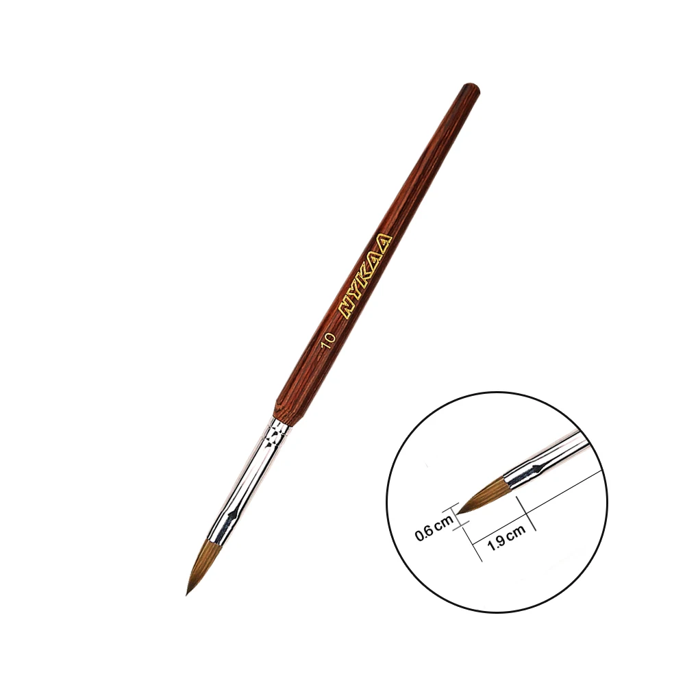  NYKKA 100% Kolinsky Nail Polish Brush Acrylic Gel