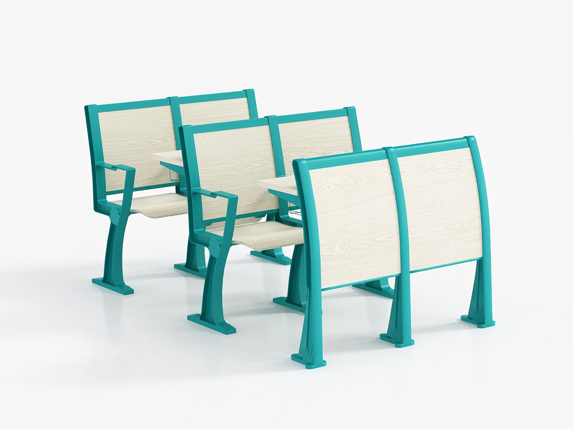 Customized Modern Design School Lecture Hall Table Desk Chair  without armrestsFurniture Theater Seating Conference
