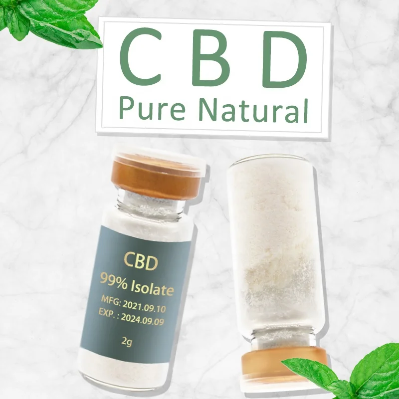 Best Selling  Factory supply  99% Purity CBD Isolate Bulk Raw Material CBD Isolate CBD Crystal