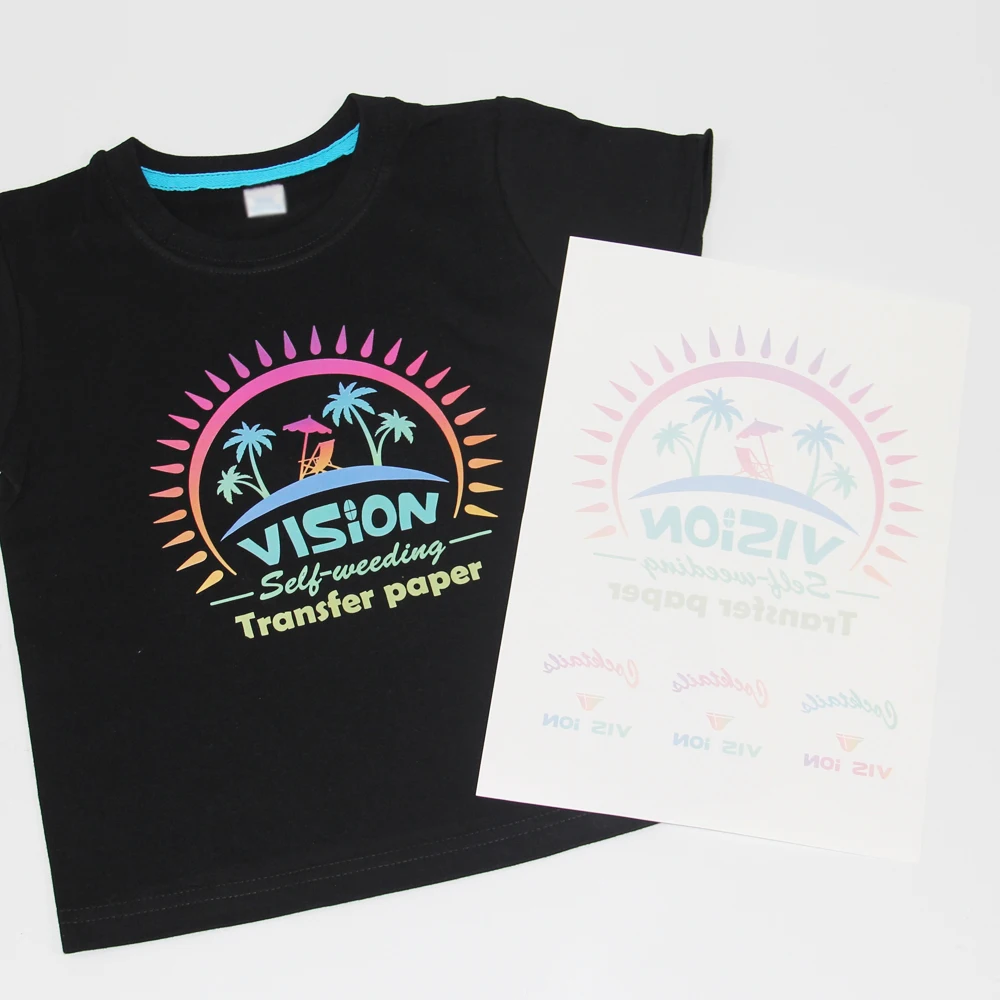 
Dark laser no cut self weeding heat transfer paper for fabric 