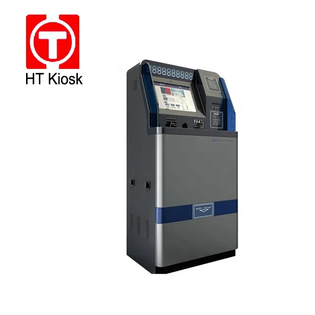 self service terminal Parking lot ticket printer Self check out  Touch monitor card reader scanner Advertisement screen kiosk