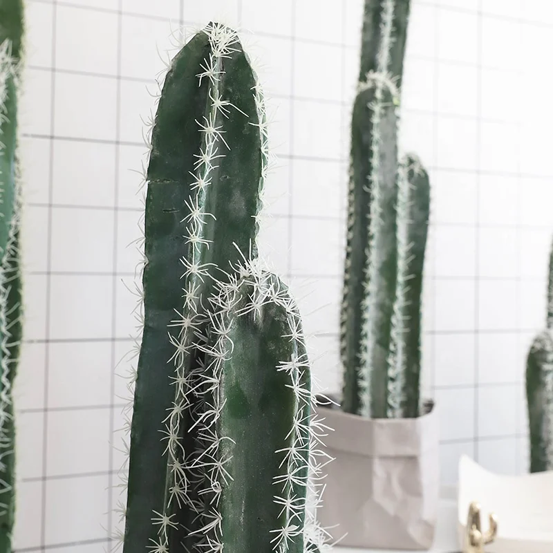 Artificial Home Decoration Nearly Natural Column Bonsai Faux Cactus Fake Cactus Plants
