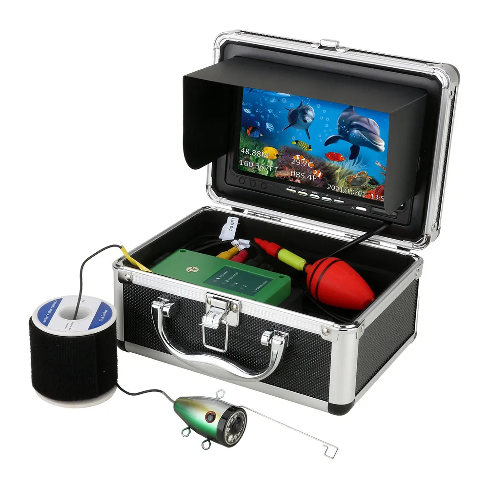 7 Inch 30m   Temperature and Depth Measurement Underwater Visual Fish Detector Camera  Underwater Fishing Camera