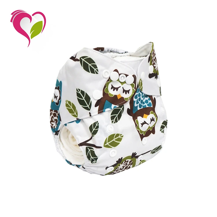 New Design Washable and Economic Baby Nappy Reusable Cartoon Cloth Diapers