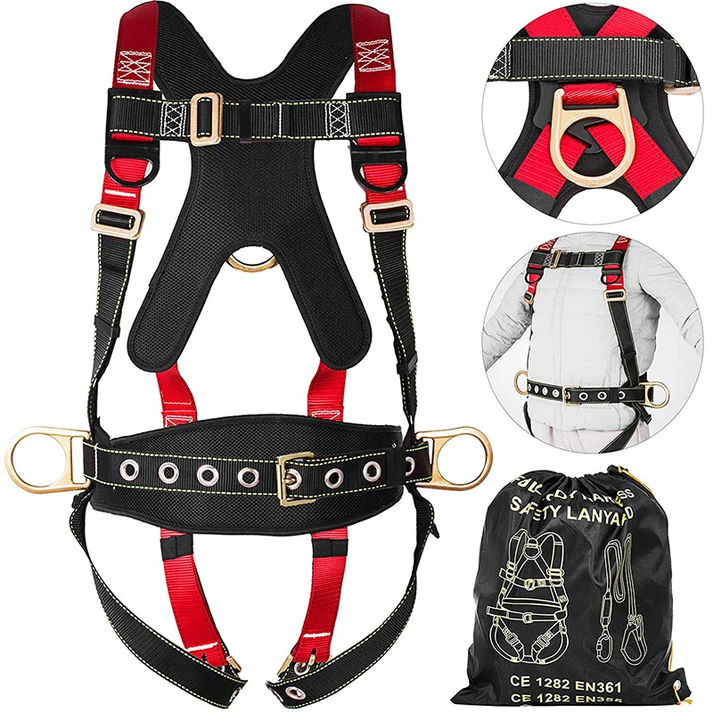 high tenacity fall arrest protector full body safety harness belt