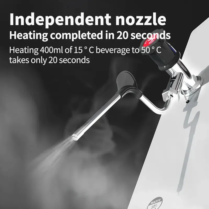 Commercial Double head Electrical Water boiler with steam Milk foaming Frother Machine