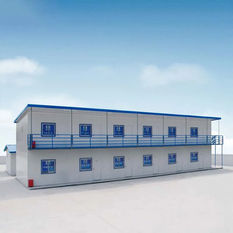 Economical eps sandwich panel light steel movable T type prefabricated building houses for project construction