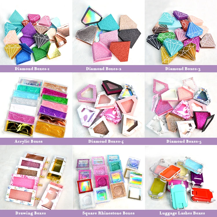 Private Label Lash Packaging Human Eyelashes 100% Human Hair Lashes Packages