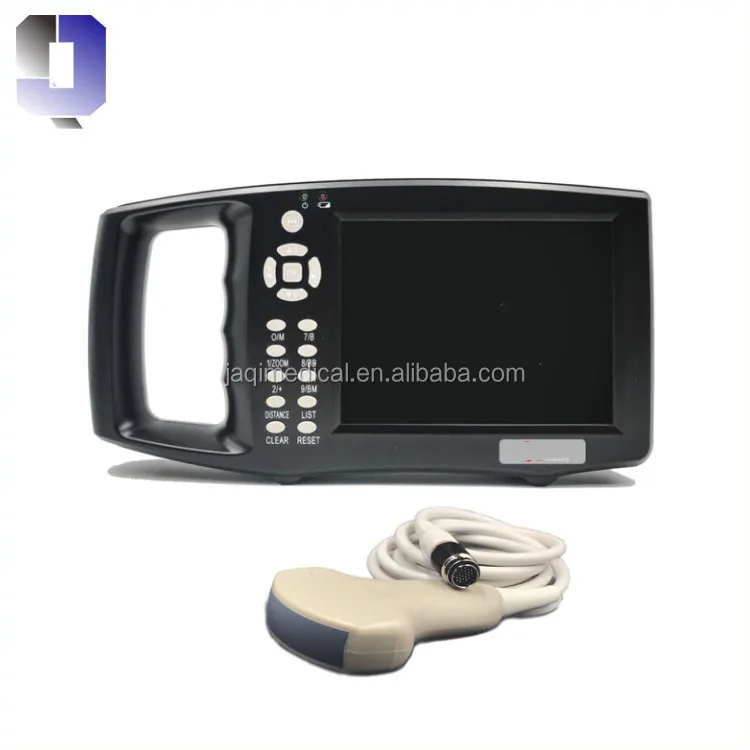JQ-3000 5.6inch Handheld B-ultrasound Detector with Convex Array Probe,rectum probe and backfat probe for Pig