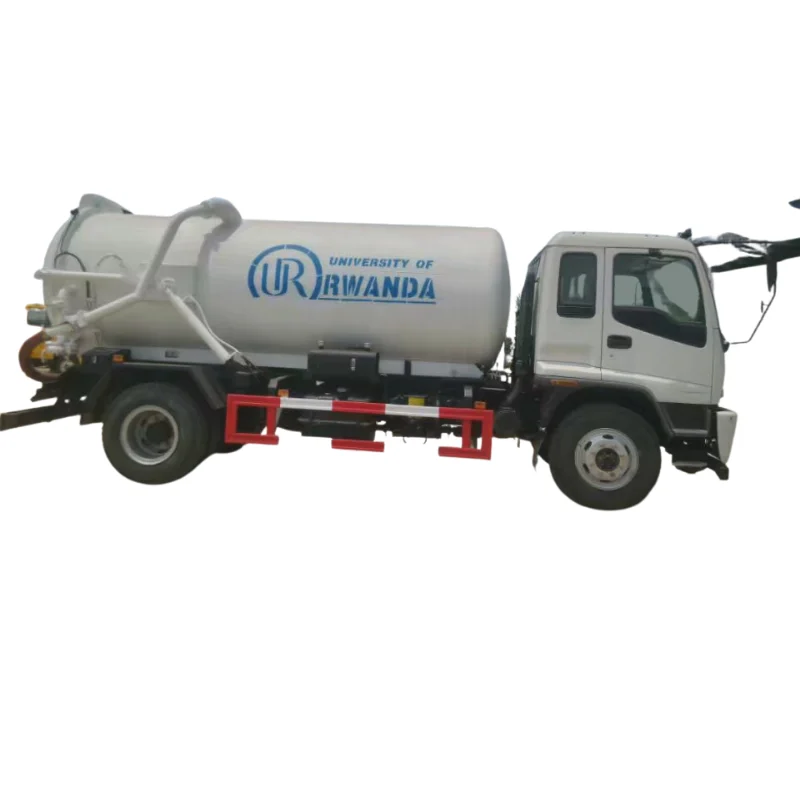 Best selling new refined ISUZU 190hp 6000L Vacuum Sewage Pump Suction Tank 1500gallons septic tanker truck LHD RHD
