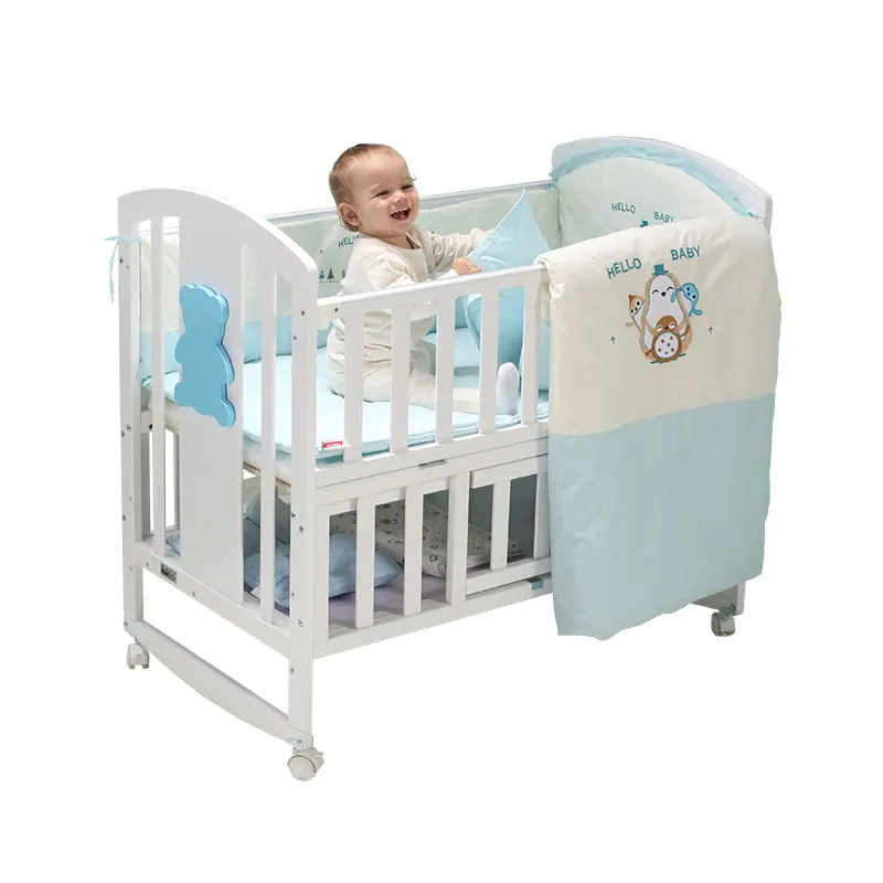 Prices Luxury Wood Toddler Cot Bed, Wholesale Fixed Side Wood Toddler Cot Bed/