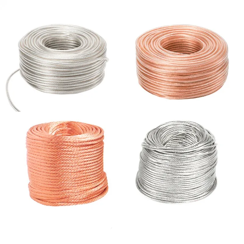 Plasticized copper stranded wire 2.5/4/6/10/16/25 square meter tinned transparent sheathed grounding wire