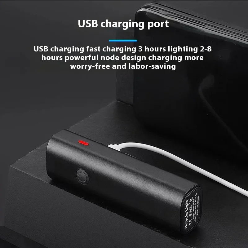 USB перезаряжаемая светодиодная передняя лампа для горного велосипеда ультралегкий непромокаемый задний фонарик с водонепроницаемой функцией