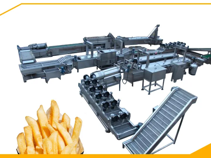 2021 New Fully Automatic French Fries Potato Chips  Production Line Fried Chips Whole Line