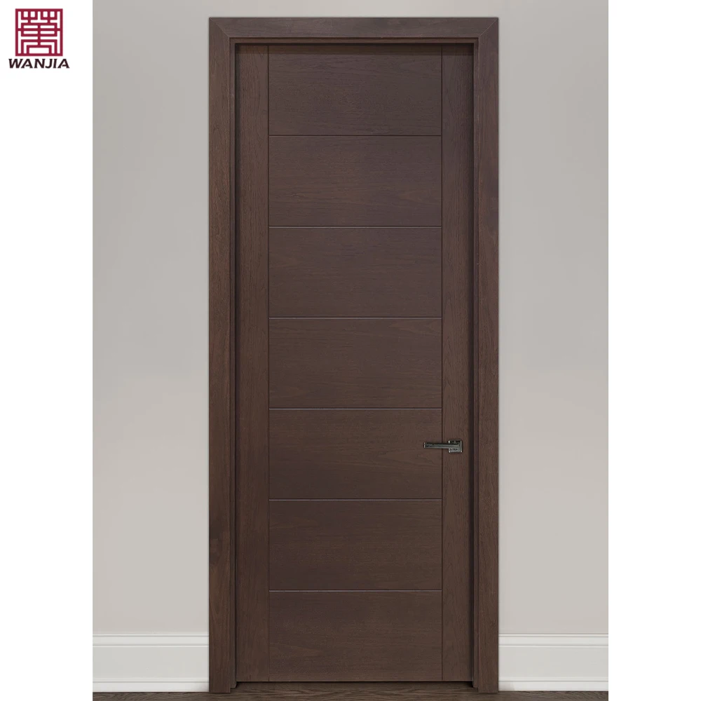 Factory Custom Modern Hotel Interior Wooden Single Solid Door Designs Bedroom Wooden Doors