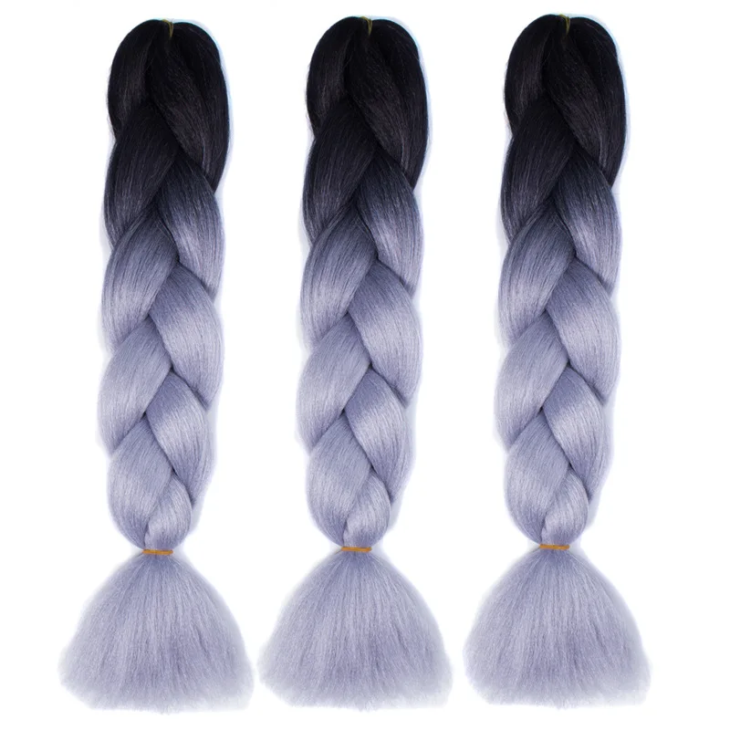 130 Colours Wholesale Synthetic Hair Super Jumbo Hair Braids Yaki Texture Ombre Jumbo Braiding Hair Extensions For Woman