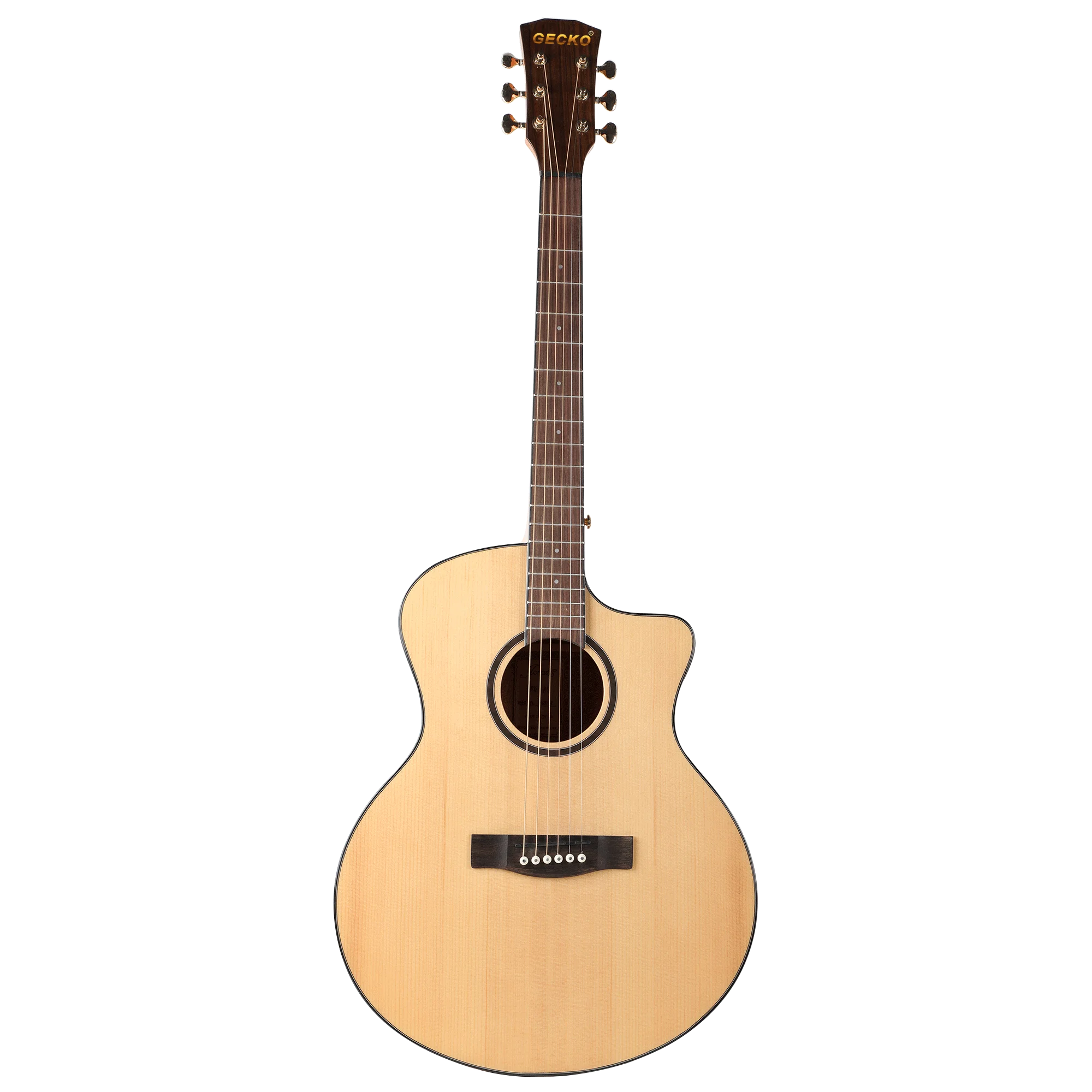 Gecko recommends boutique 41 inch solid wood acoustic guitar suitable for adults on sale