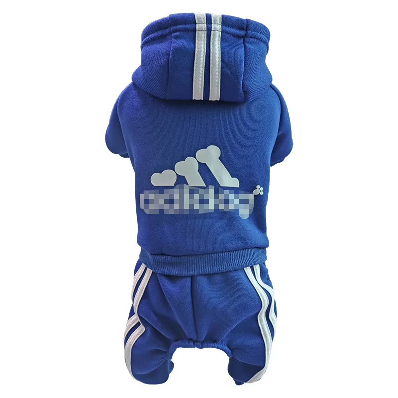 Wholesale Multicolor Button Soft Warm Fall Winter Puppy Hoodie Four Legs Pet Dog Clothes for Dog Cat