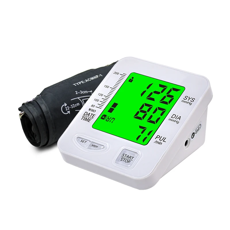 Sphygmomanometer Electric Digital Blood Pressure Measurement Apparatus Meter Machine Device Bp Monitor
