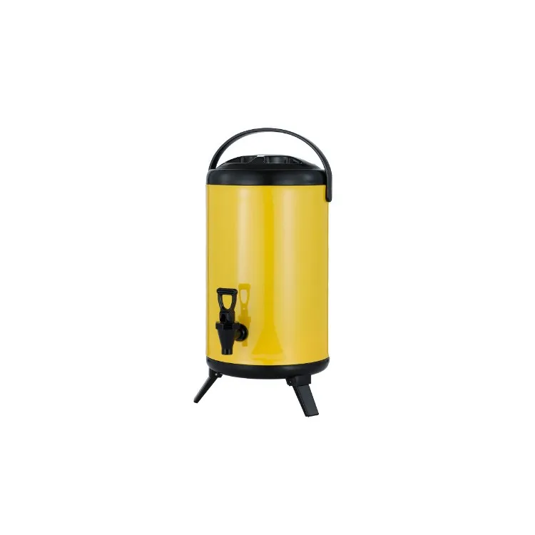 Large Capacity Stainless Steel Milk Tea Bucket Therml Bucket Milk Tea Thermos Barrel With Tap