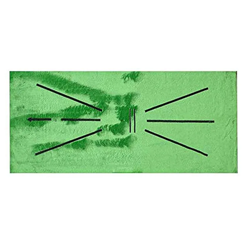 golf training aid putting trainer guide green rubber backing swing mat golf path hitting analysis practice golf mat divot board