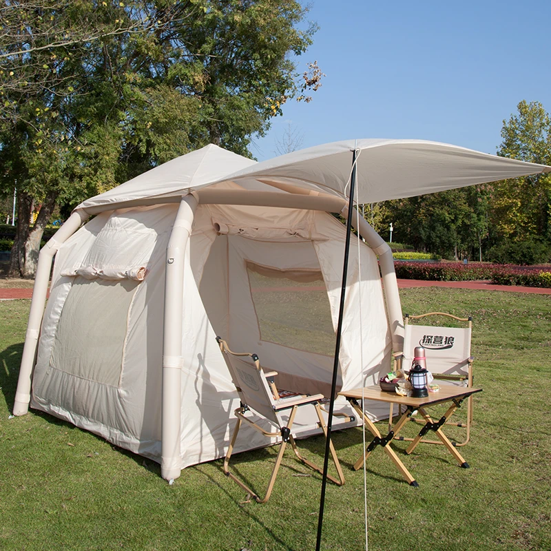 GINLOE Hot seller waterproof windproof air for family inflatable outdoor camping tent glamping tent for 1-2people