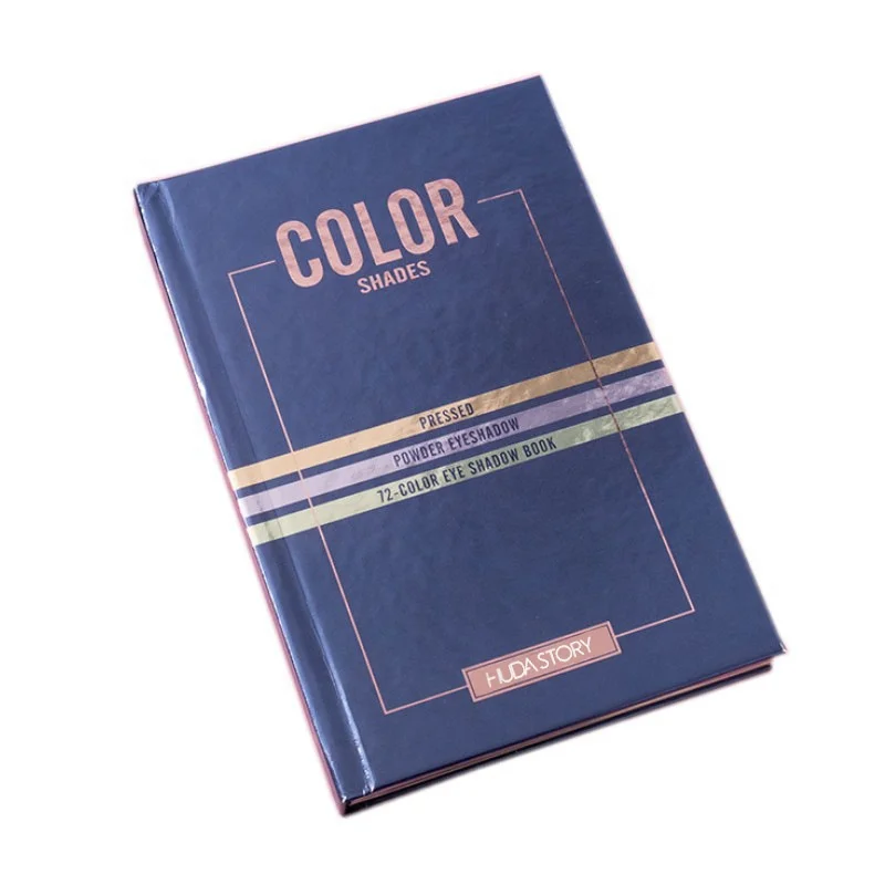 Cosmetic products 72 colors eye shadow palette customized logo glitter and matte for eye beauty book shape highlight eye shadow