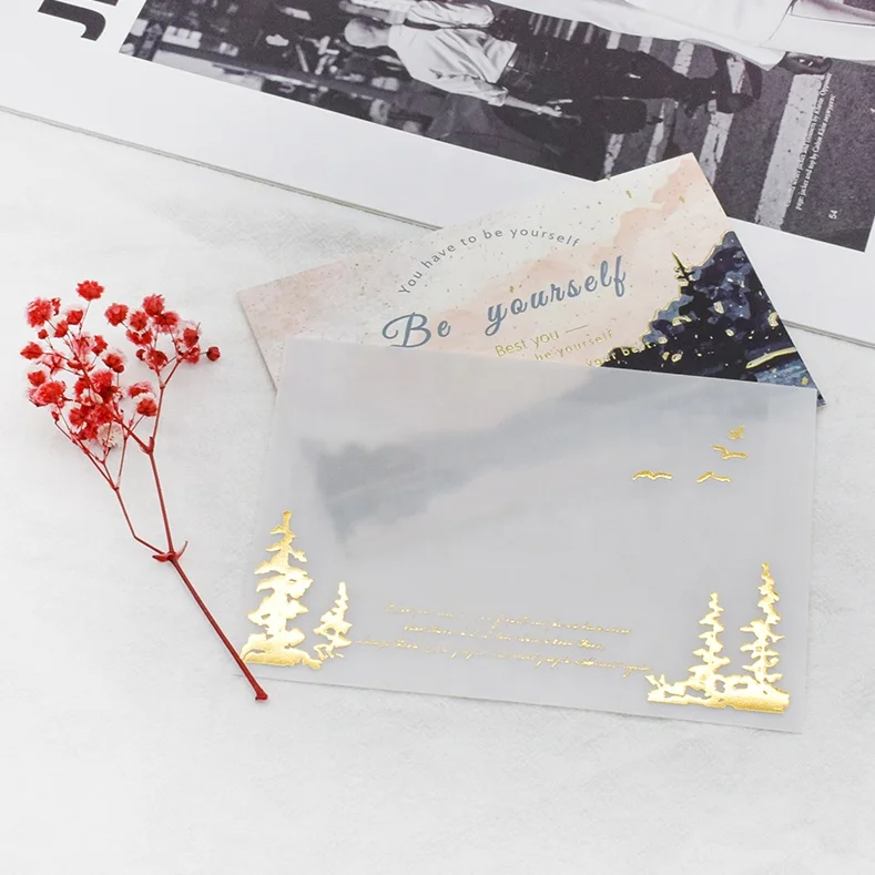 Premium Black Birthday Invitations Post Handmade Paper Greeting Card