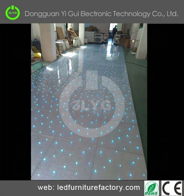 Популярные белые Starlit RGB светодиодные панели для танцпола свадьбы DJ Bar Party