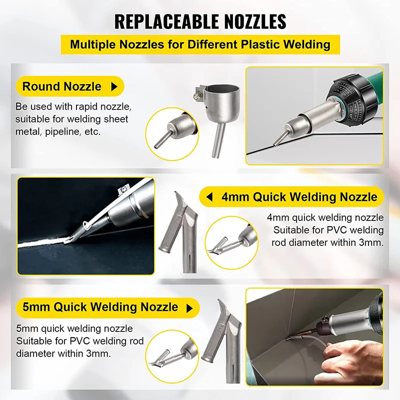 ChingRay heat gun 1600w 2000w hot air gun quick welding plastic Sprya Tower PVC Floor Water Tank Plastic Sheet