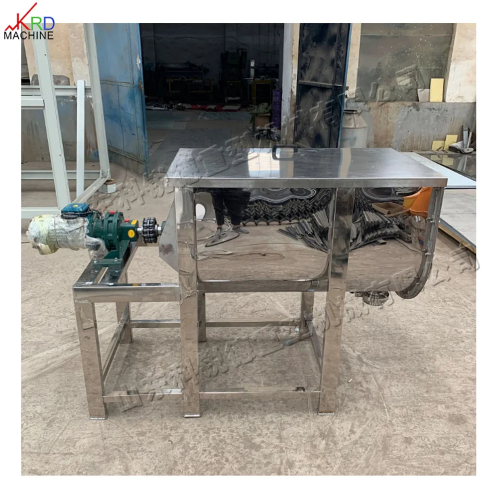 Putty Powder Chemical Powder Mixing Equipment U-type Stainless Steel Screw Belt Mixer Small Material Mixer