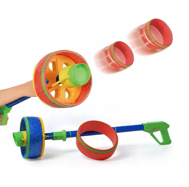 Emitter Shooting Discs Gun Dog Training Pet Interactive Movement Launcher Flying Foam Ring Outdoor Toy For Pet