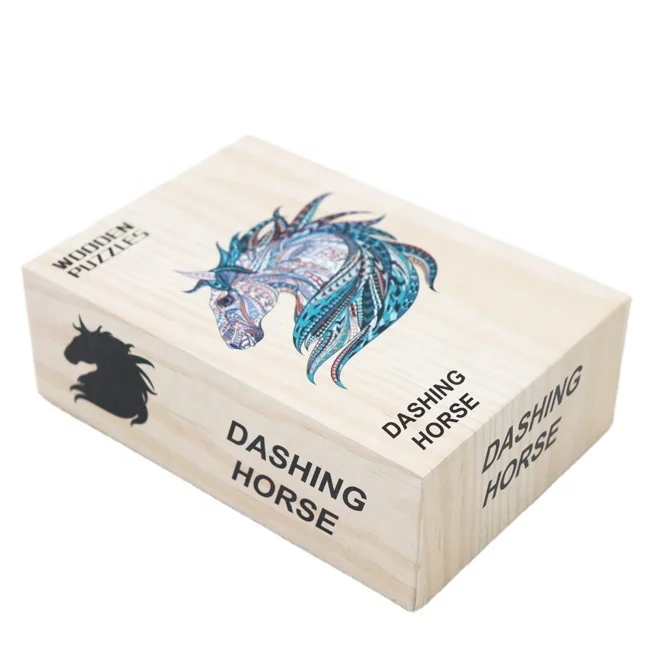 Wolf Animal Wooden Jigsaw Puzzle Educational Toys For Adults And Children A4