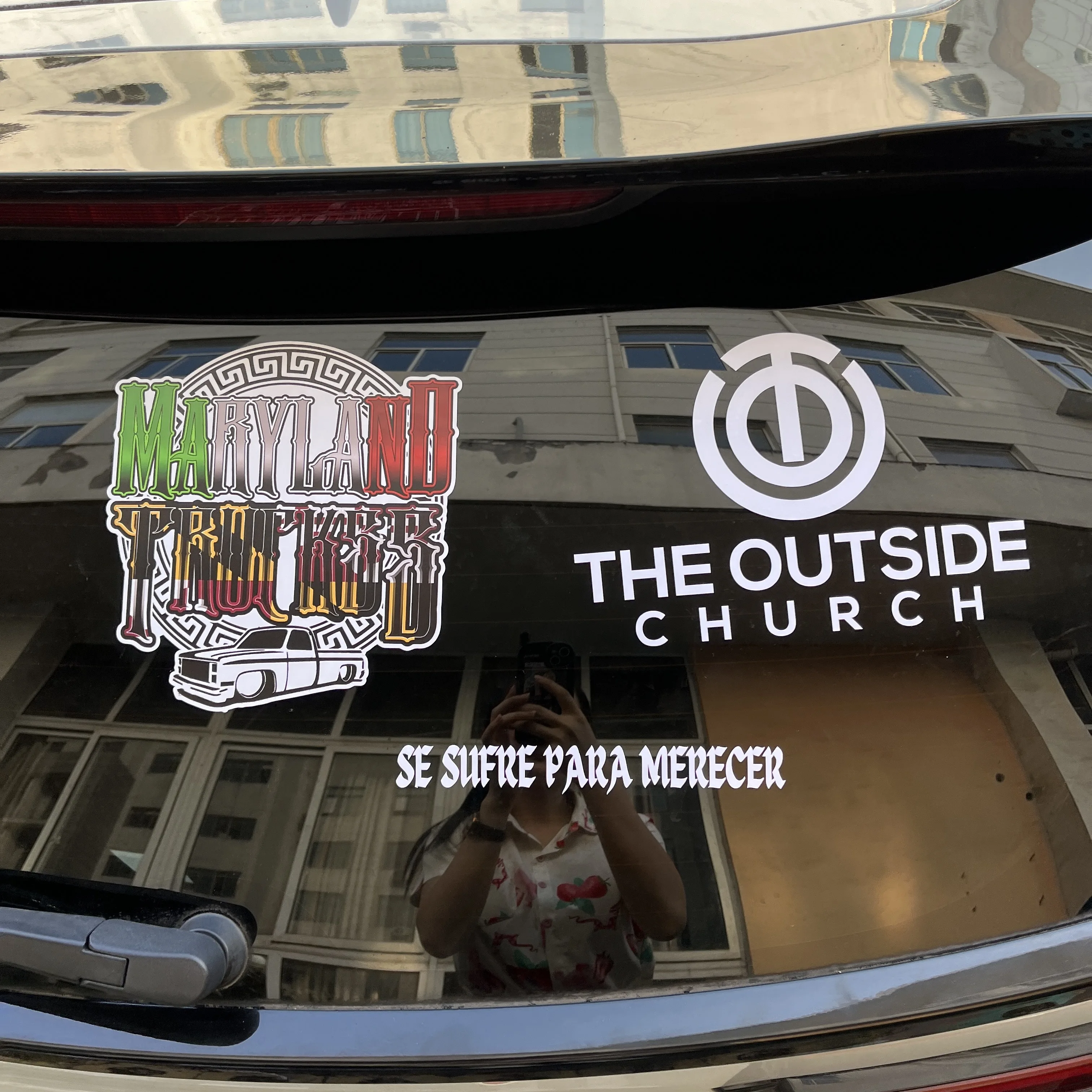 Outdoor Uv Protective Weatherproof Car Decal Vinyl Transfer Bumper Sticker Custom Logo Vehicle Windshield Car Window Stickers