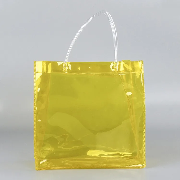Custom pvc plastic handbags for women