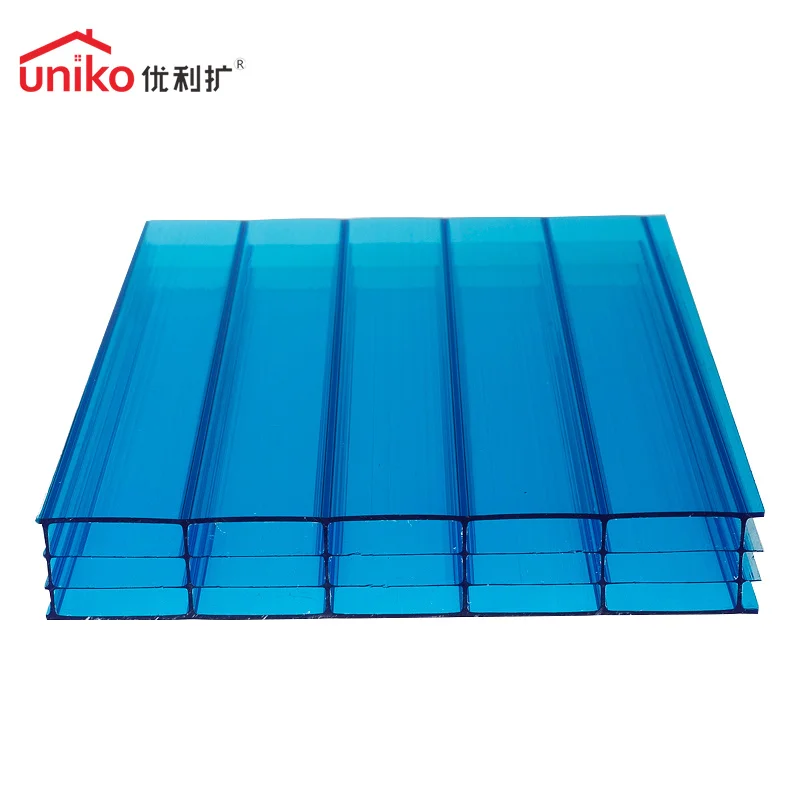 10MM Hollow Clear Polycarbonate sheet Plastic sheet pc Greenhouse Roof Wall Panel