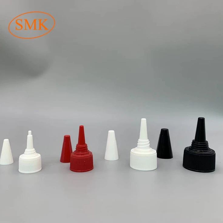 High Quality Black White Transparent 18/410 20/410 24/410 28/410 Nozzle Cap Colorful Plastic Nozzle Twist Top Cap