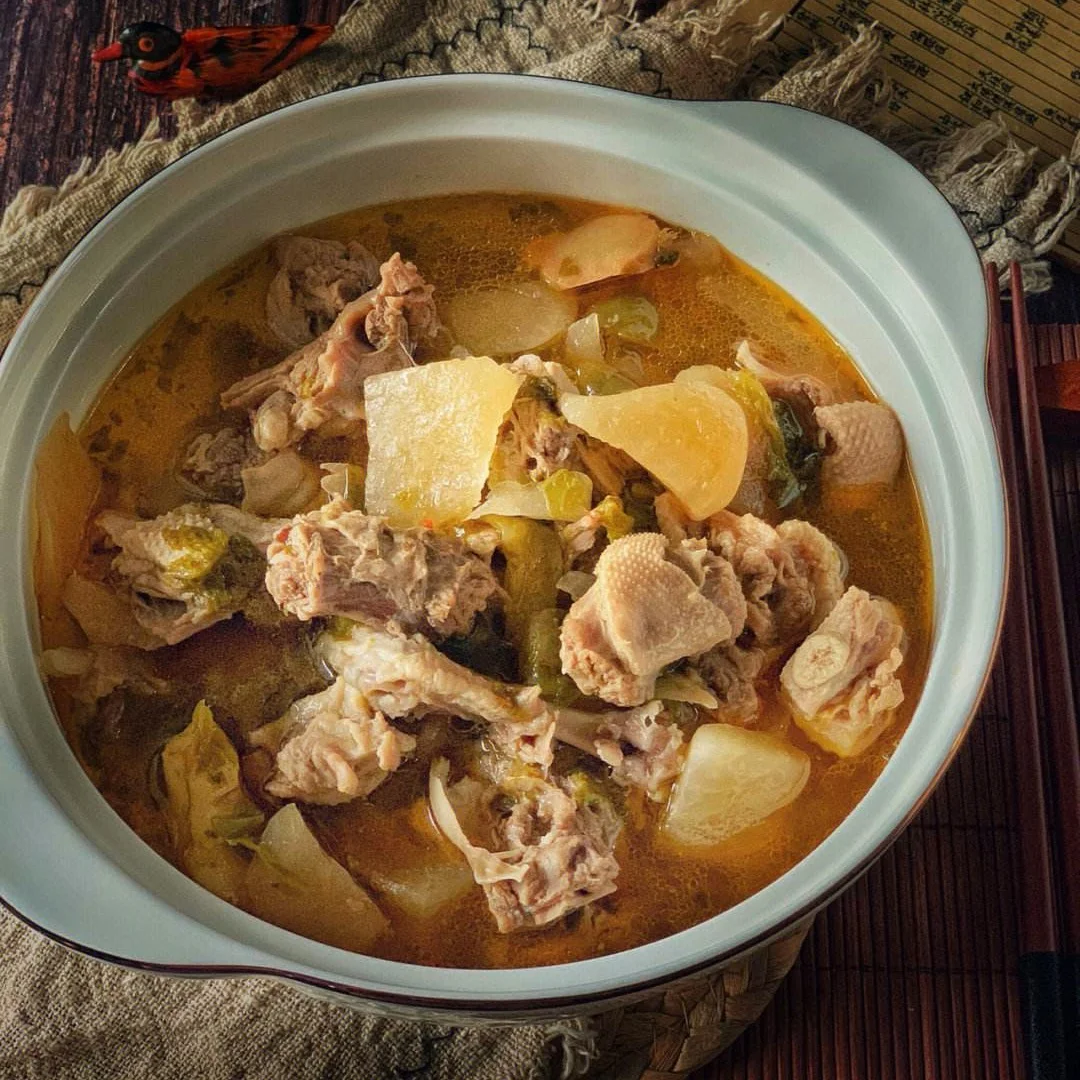TL35-1 Custom Sour Picked Radish Duck Soup  Factory Direct Sales Cooking  Duck  Condiment  Chinese Sour  Soup Condiment