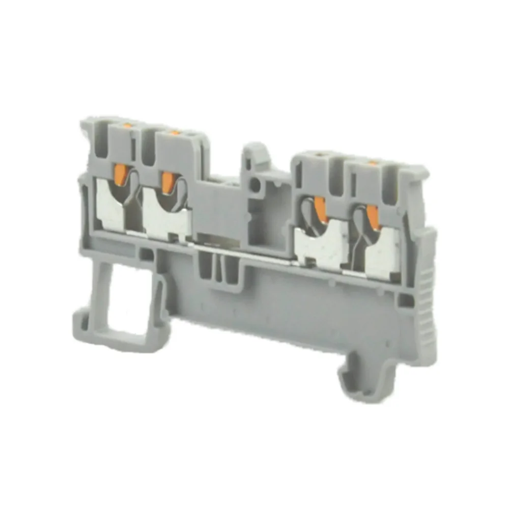 Conveniently Mounted Panel Mounted Push-in Din Rail Electric Terminal Block PT1.5 500V 17.5A