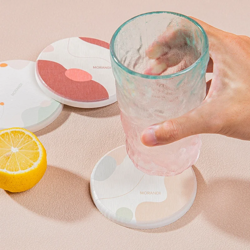 Absorbent Diatomite Coasters Quick-Drying Diatomite Coasters Protecting Your Furniture with Elegance