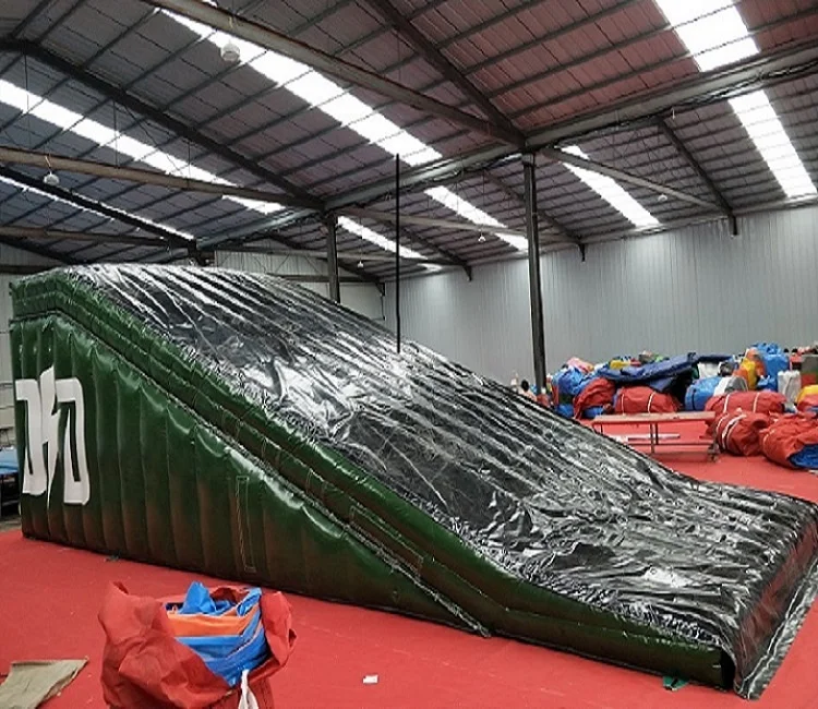 Commercial ready to ship Inflatable fmx air bag lander, Inflatable mountain bike air bag,Inflatable airbag ramp bmx FMX for sale