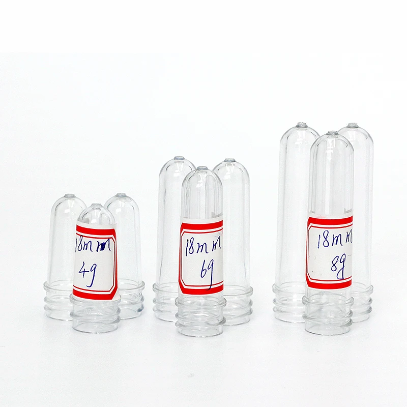 China cosmetic PET preform manufacture of 20/410 preform 6g 8g 10g for small spray bottle