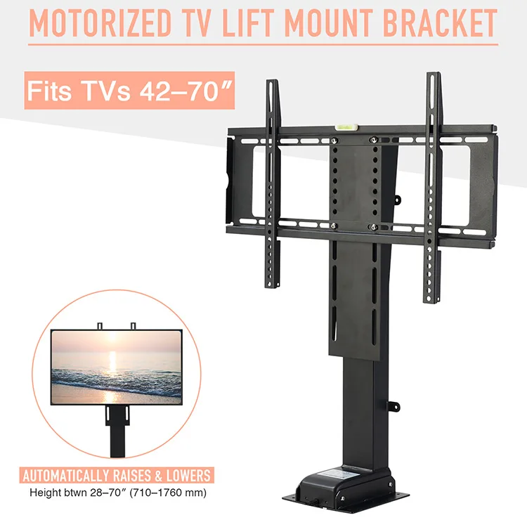 electric smart motorized modern rotatable TV lifts stand mechanism system with remote controlfurniture